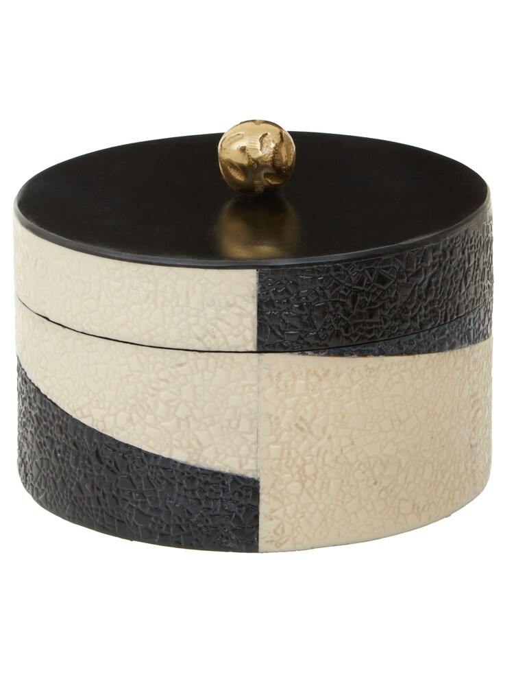 Fifty Five South Black White Ezra Large Trinket Box - Image 2 of 6