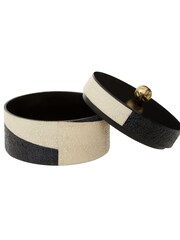Fifty Five South Black White Ezra Large Trinket Box - Image 3 of 6