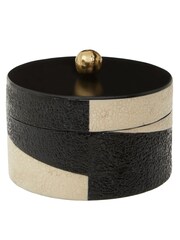 Fifty Five South Black White Ezra Large Trinket Box - Image 4 of 6
