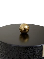 Fifty Five South Black White Ezra Large Trinket Box - Image 5 of 6