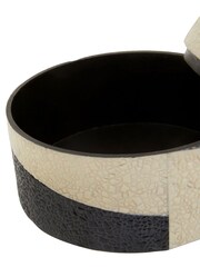 Fifty Five South Black White Ezra Large Trinket Box - Image 6 of 6