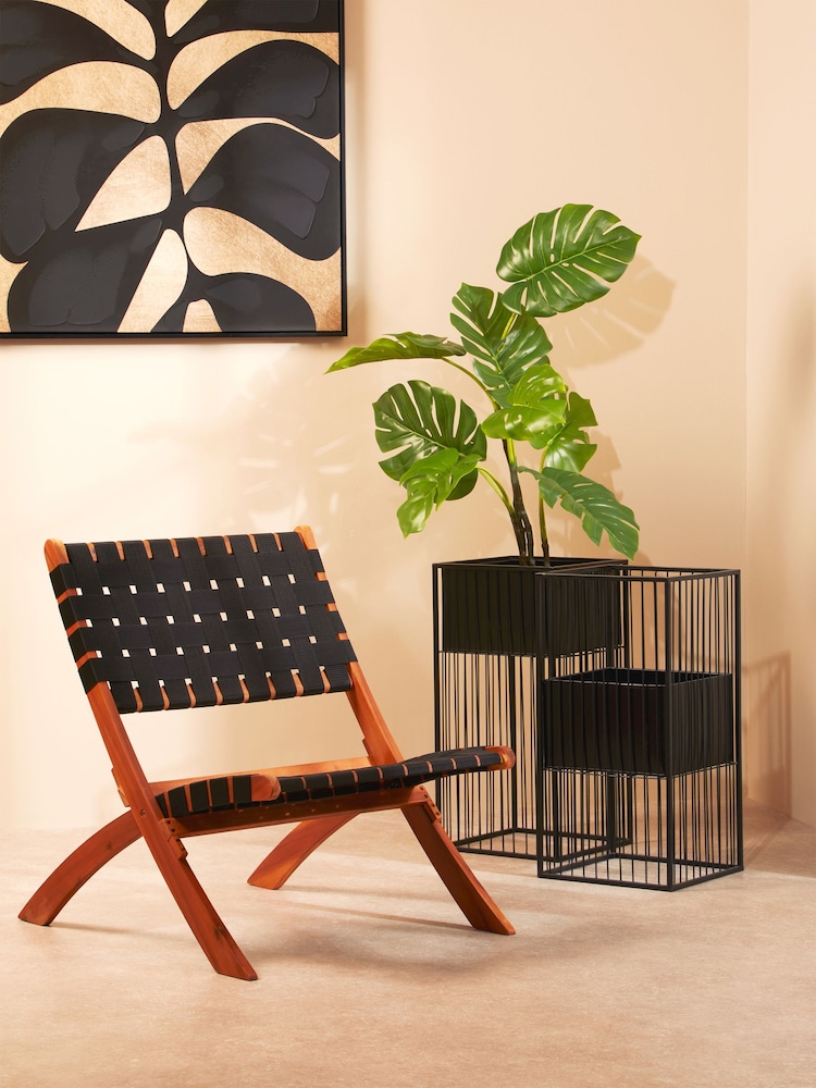 Interiors by Premier Black Alden Iron Floor Standing Planter - Image 1 of 6 Interiors by Premier Black Alden Iron Floor Standing Planter - Image 1 of 6