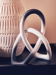 Interiors by Premier Black/White Broc Ombre Abstract Ornaments Sculpture - Image 1 of 6