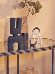 Interiors by Premier Black/White Broc Ombre Abstract Ornaments Sculpture - Image 5 of 6