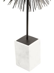Fifty Five South Black/White Mirano Starburst Sculpture with Marble Ornaments Base - Image 4 of 4