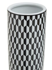 Fifty Five South Black White Marlo Ceramic Umbrella Stand - Image 4 of 5