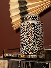 Fifty Five South White Gold Doria Ceramic Jar - Image 2 of 6