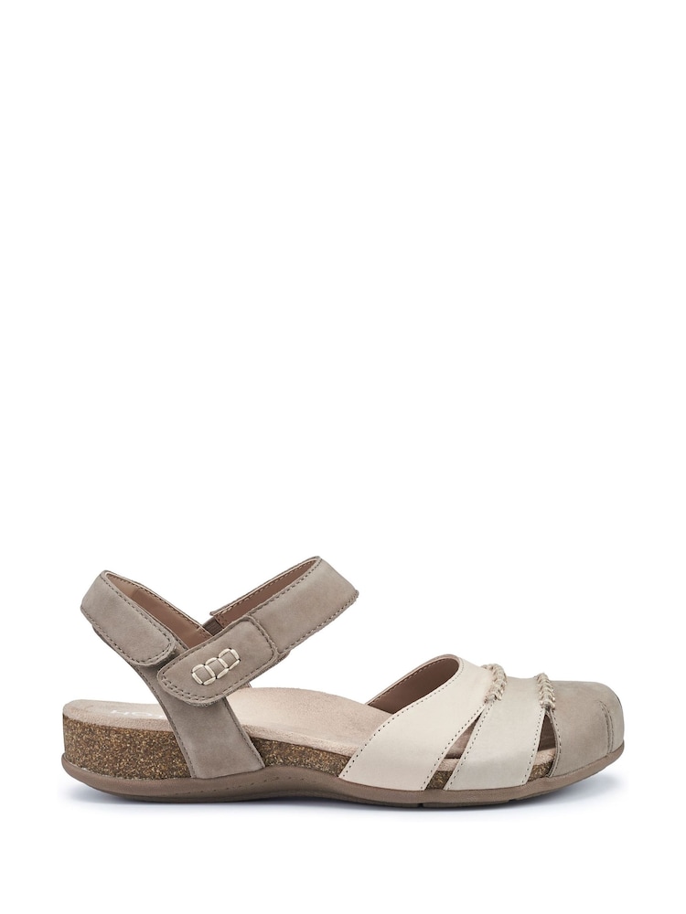Hotter Brown Denali Touch-Fastening Regular Fit Sandals - Image 1 of 3