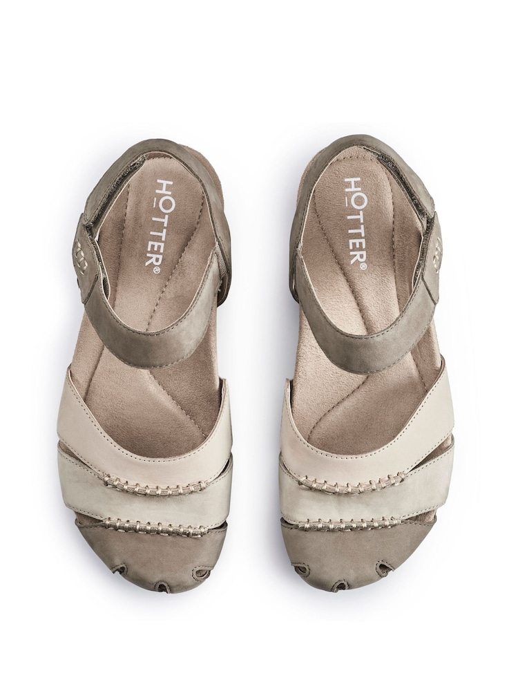 Hotter Brown Denali Touch-Fastening Regular Fit Sandals - Image 3 of 3