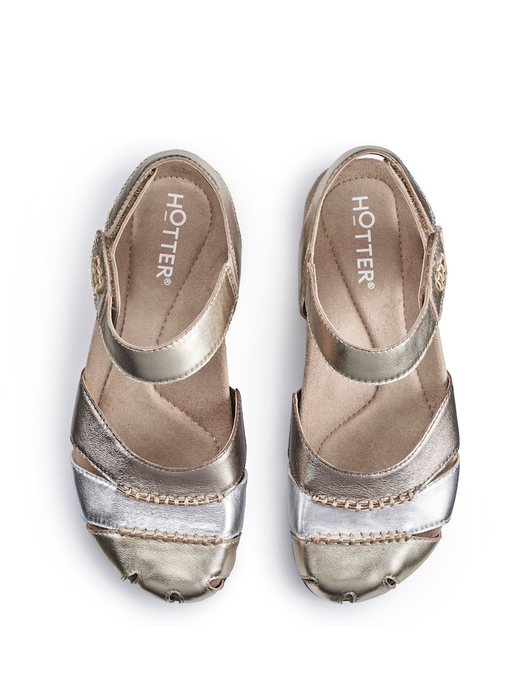 Hotter Natural Denali Touch-Fastening Regular Fit Sandals - Image 4 of 4