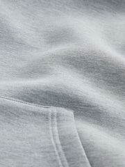 Charcoal Grey Scuba Zip Through Hoodie - Image 3 of 3