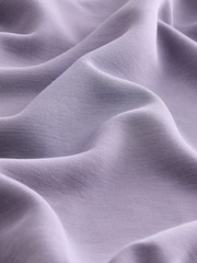 Purple Modal Blend Ruched Side Detail Sweatshirt - Image 8 of 9