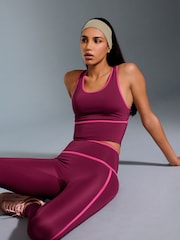 Burgundy Red Active Support Racer Back Vest Top - Image 1 of 5