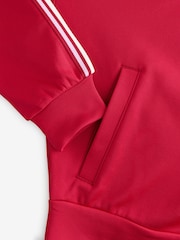 Red Retro Tracksuit Jacket with Contrast Piping - Image 10 of 10
