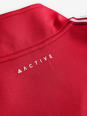 Red Retro Tracksuit Jacket with Contrast Piping - Image 7 of 10