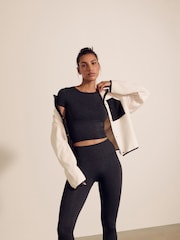 Charcoal Grey Seamless Active Short Sleeve T-Shirt - Image 4 of 8