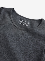 Charcoal Grey Seamless Active Short Sleeve T-Shirt - Image 8 of 8