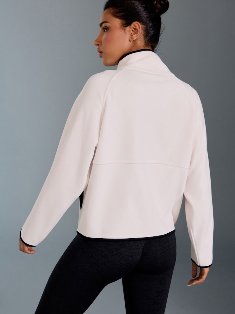 Ecru Active Supersoft Sports Fleece Jacket - Image 5 of 10