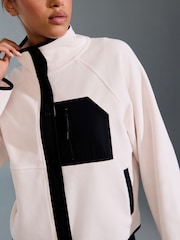 Ecru Active Supersoft Sports Fleece Jacket - Image 6 of 10