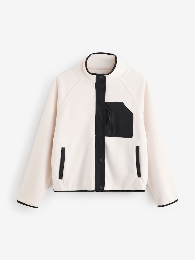Ecru Active Supersoft Sports Fleece Jacket - Image 7 of 10