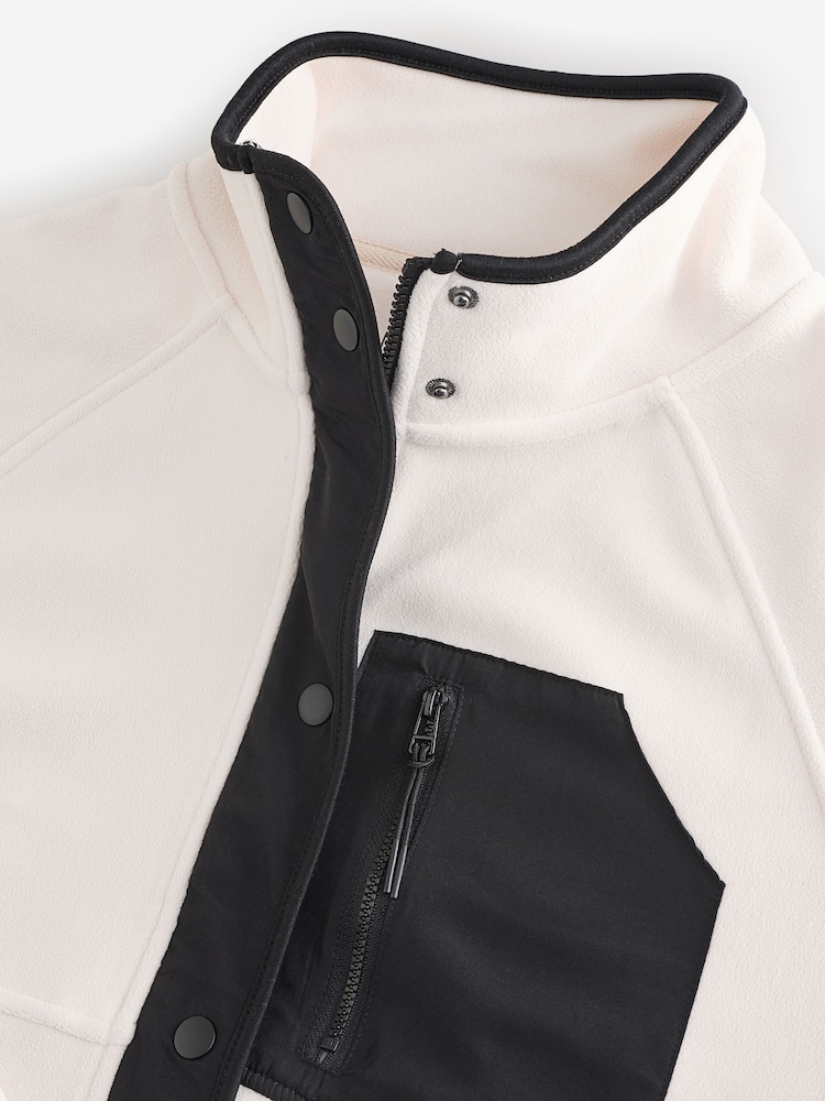 Ecru Active Supersoft Sports Fleece Jacket - Image 8 of 10