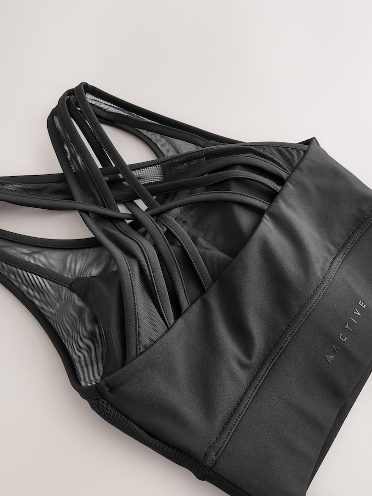 Schwarz - Power Active Sport-BH mit Mesh-Schicht - Bild 8 von 8 Schwarz - Power Active Sport-BH mit Mesh-Schicht - Bild 8 von 8