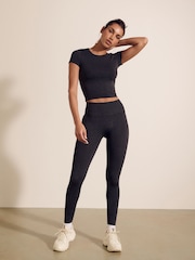 Charcoal Grey Seamless Active Sports Leggings - Image 2 of 8