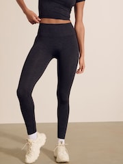 Charcoal Grey Seamless Active Sports Leggings - Image 3 of 8