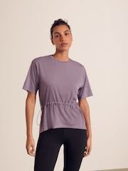 Purple - Cotton Touch Waisted T-Shirt - Image 2 of 8