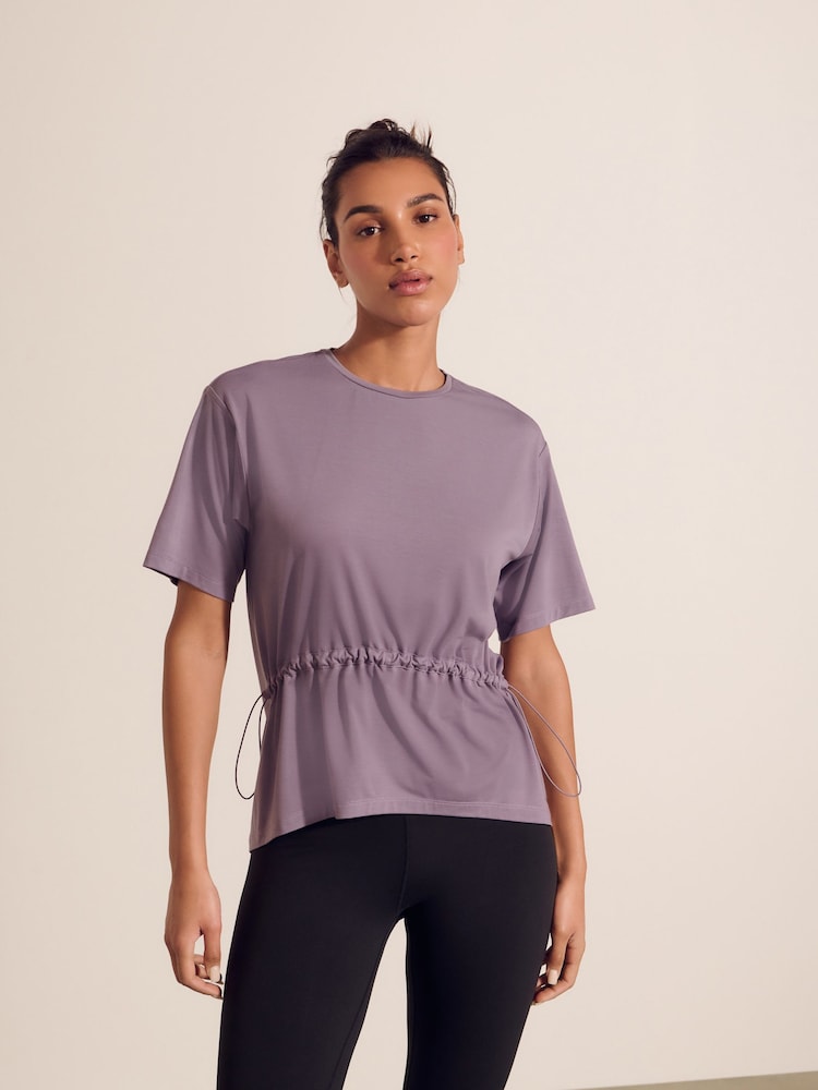 Purple - Cotton Touch Waisted T-Shirt - Image 2 of 8