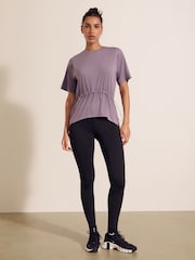 Purple - Cotton Touch Waisted T-Shirt - Image 6 of 8