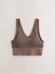 Chocolate Active Waffle Seamless Sports Bra - Image 7 of 9
