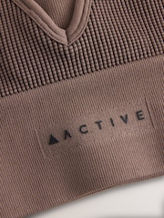 Chocolate Active Waffle Seamless Sports Bra - Image 9 of 9