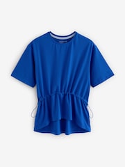 Cobalt Blue - Cotton Touch Waisted T-Shirt - Image 5 of 7