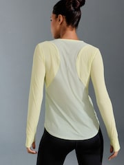 Green Colour Block Long Sleeve Run Top - Image 2 of 9