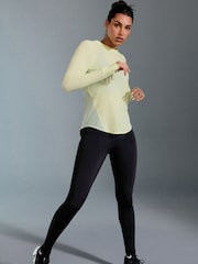 Green Colour Block Long Sleeve Run Top - Image 3 of 9