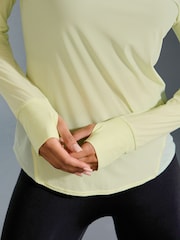 Green Colour Block Long Sleeve Run Top - Image 5 of 9