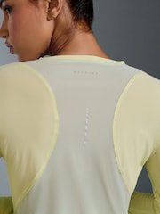 Green Colour Block Long Sleeve Run Top - Image 6 of 9