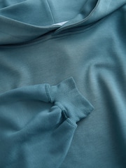 Bleu de sarcelle - Soft Touch Overhead Sweat-shirt à capuche - Image 4 de 5