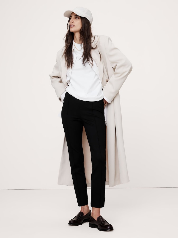 Banana Republic Black Skinny Everywhere Ponte Trousers - Image 2 of 4