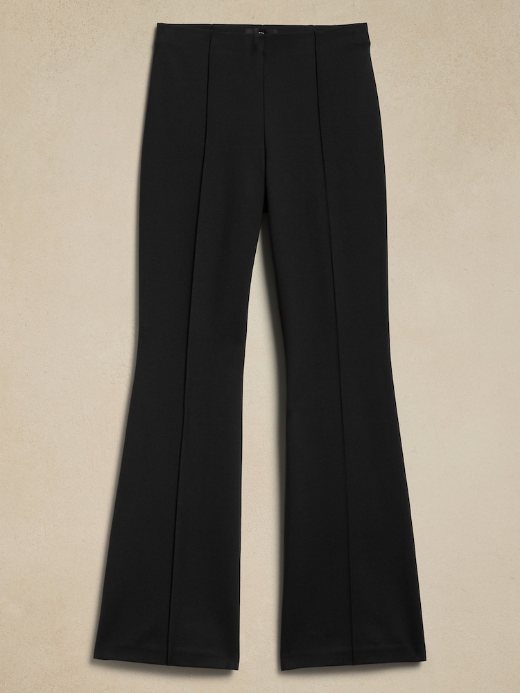 Banana Republic Black Flare Everywhere Ponte Trousers - Image 4 of 4