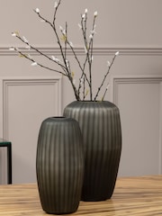 Fifty Five South Grey Hessa Glass Vase - Image 1 of 6