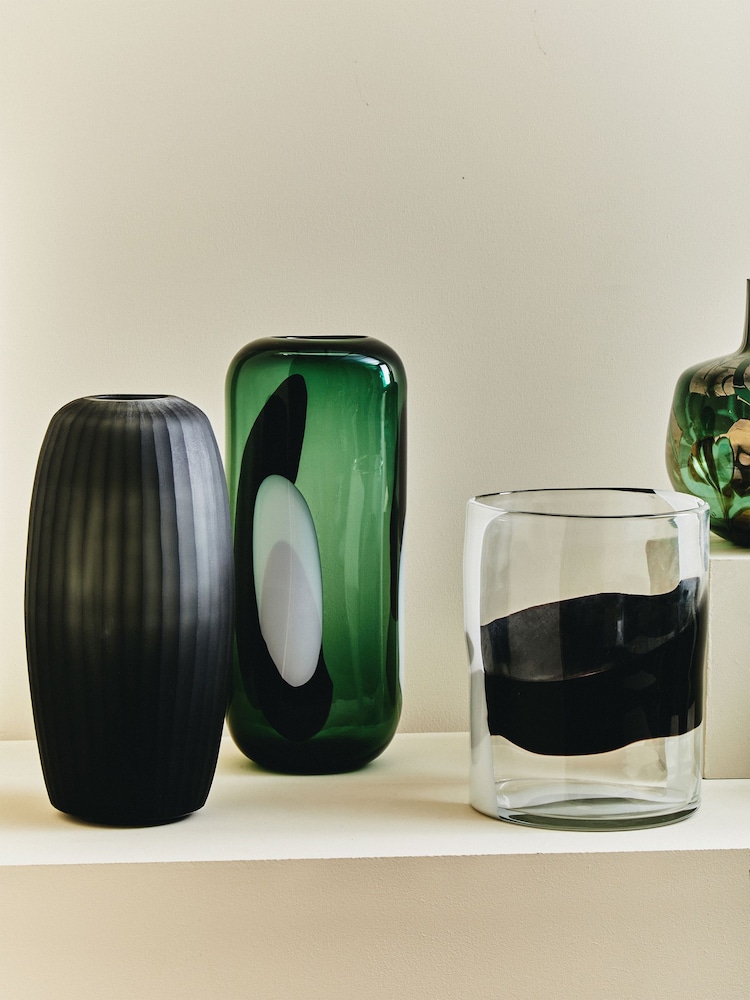 Fifty Five South Grey Hessa Glass Vase - Image 2 of 6