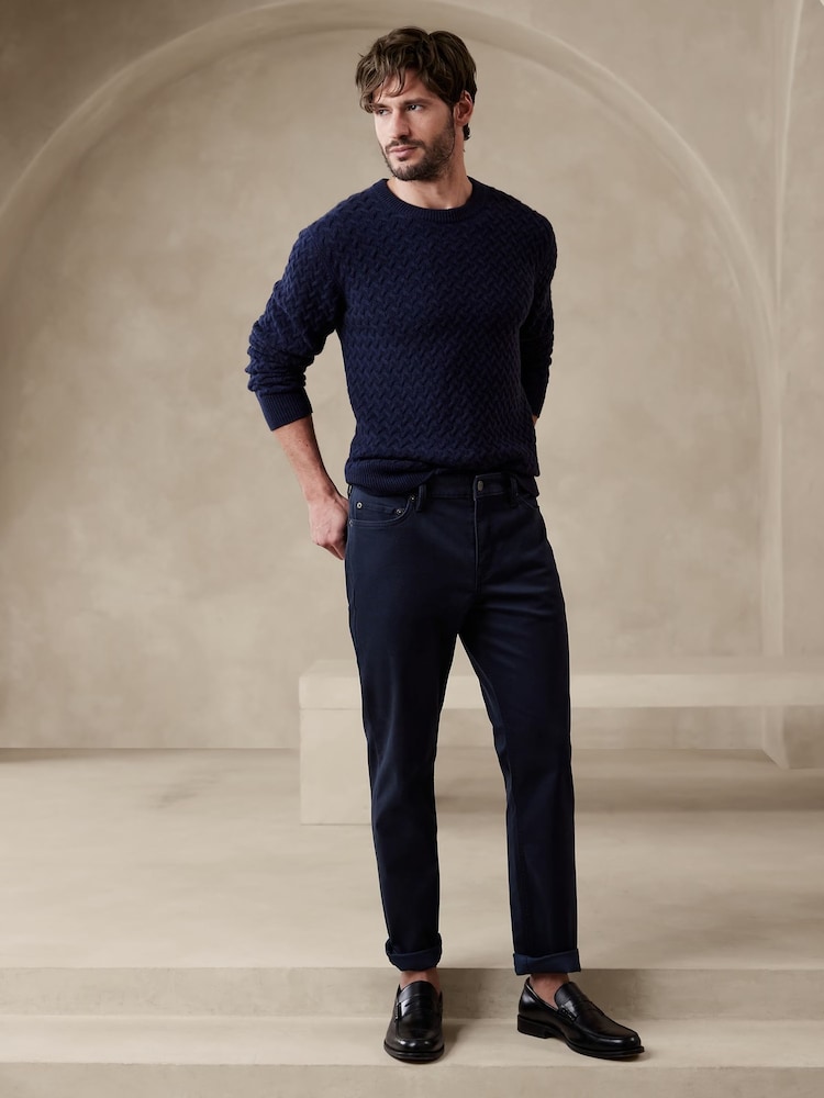Azul - Pantalones de corte slim Traveler de Banana Republic 2.0 - Imagen 1 de 4 Azul - Pantalones de corte slim Traveler de Banana Republic 2.0 - Imagen 1 de 4