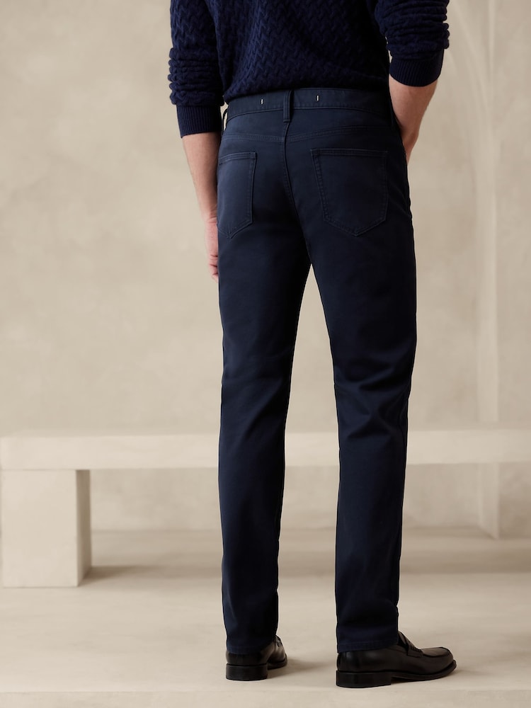 Banana Republic Blue Slim Traveler Trousers 2.0 - Image 2 of 4