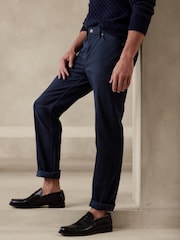Banana Republic Blue Slim Traveler Trousers 2.0 - Image 3 of 4