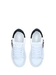 Kurt Geiger London Mini Laney Eye White Trainers - Image 4 of 4
