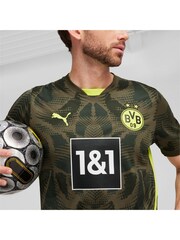Puma Green Mens Borussia Dortmund 24/25 Goalkeeper Short Sleeve Jersey - Image 4 of 6