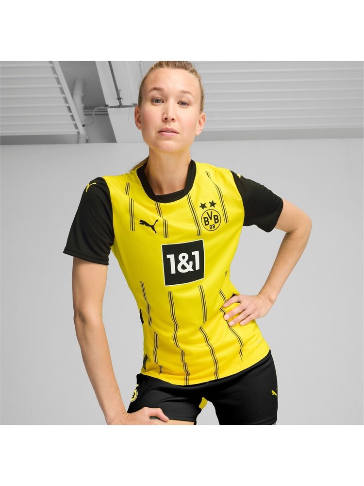 Puma Yellow Womens Borussia Dortmund 24/25 Home Jersey - Image 1 of 6