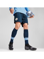 Puma Blue Mens Manchester City 24/25 Shorts - Image 1 of 9